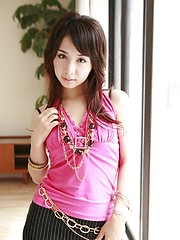 Japanese teen Tomoe Hinatsu in mini skirt - Erotic and nude pussy pics at GirlSoftcore.com