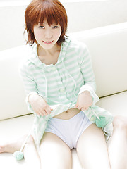 ManaIto shows her shaved pussy - Erotic and nude pussy pics at GirlSoftcore.com