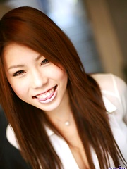 Naughty Haruka is a babe who likes showing her hairy pussy - Erotic and nude pussy pics at GirlSoftcore.com