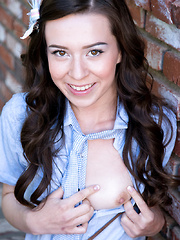 Cumming On The Porch - Erotic and nude pussy pics at GirlSoftcore.com