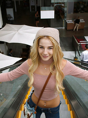 Bella Rose in Fall Flashion - Erotic and nude pussy pics at GirlSoftcore.com
