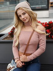 Bella Rose in Fall Flashion - Erotic and nude pussy pics at GirlSoftcore.com