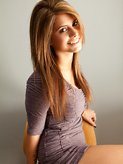 Hailey Leigh sitting on chair and showing her sexual body - Erotic and nude pussy pics at GirlSoftcore.com