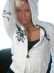 White Hoodie - Erotic and nude pussy pics at GirlSoftcore.com