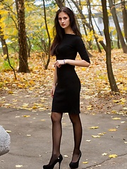 Sultry, erotic and captivating muse with enviable curves, and slender long legs.