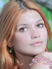 Violla portrays an enchanting forest nymph with her smooth, creamy white skin, round puffy breasts, pink pussy, and pretty, alluring face as she poses seductively amongst the trees. - Erotic and nude pussy pics at GirlSoftcore.com
