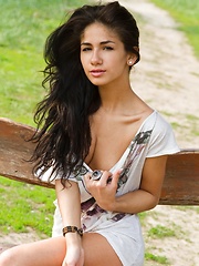 Malina looks alluringly fresh amongst the verdant plants of the countryside, with her evenly-toned complexion, willowy physique, ultra sexy legs, and a carefree, laid-back personality. - Erotic and nude pussy pics at GirlSoftcore.com