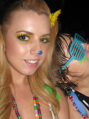 Lexi Belle collected these photos while partying in costume - Erotic and nude pussy pics at GirlSoftcore.com