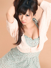 Mayuka Kuroda Asian in long socks and cute dress has big boobs - Erotic and nude pussy pics at GirlSoftcore.com