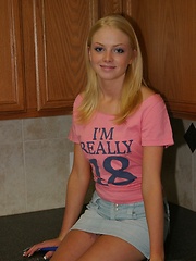 Skye loves to tease as she lets her friend look down her shirt while she eats ice cream - Erotic and nude pussy pics at GirlSoftcore.com