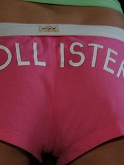 Skye shows off her tight round ass in tiny shorts - Erotic and nude pussy pics at GirlSoftcore.com