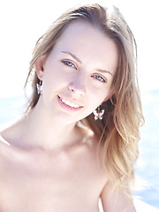 Lucia D sunbathes nude on a boat - Erotic and nude pussy pics at GirlSoftcore.com