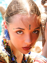 Perfection in a blue cape - Erotic and nude pussy pics at GirlSoftcore.com