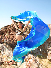 Perfection in a blue cape - Erotic and nude pussy pics at GirlSoftcore.com