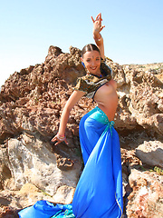 Perfection in a blue cape - Erotic and nude pussy pics at GirlSoftcore.com