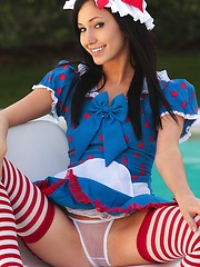 A little cosplay Catie Minx style as Catie does a turn as Raggedy Ann with see through panties - Erotic and nude pussy pics at GirlSoftcore.com