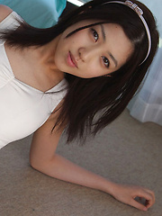 Azusa Togashi Asian doll in white bath suit wants to go outside - Erotic and nude pussy pics at GirlSoftcore.com