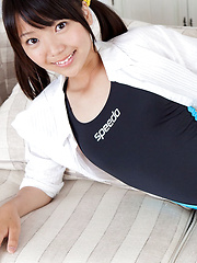 Teen Fuuka Nishihama poses and excites us with her nice body - Erotic and nude pussy pics at GirlSoftcore.com