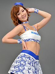 Ichika Nishimura Asian in long boots and short skirt is playful - Erotic and nude pussy pics at GirlSoftcore.com