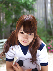 Manami Sato Asian in sports equipment canÂ´t wait to play ball - Erotic and nude pussy pics at GirlSoftcore.com