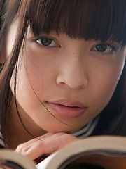 Yuuri Shiina Asian in school uniform is so cute while walking - Erotic and nude pussy pics at GirlSoftcore.com