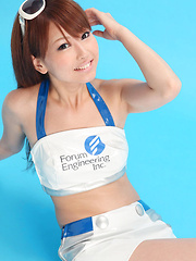 Chinatsu Sasaki Asian smiles and is in mood for playing with you - Erotic and nude pussy pics at GirlSoftcore.com