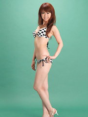 Chinatsu Sasaki Asian in bath suit looks perfectly fit for beach - Erotic and nude pussy pics at GirlSoftcore.com
