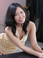 Hot Asian cutie with tiny perky tits spreads open her wet pink twat - Erotic and nude pussy pics at GirlSoftcore.com