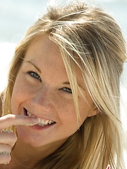 That's a lot of sand in Jewel's vagina - Erotic and nude pussy pics at GirlSoftcore.com