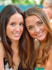 Mary and Aubrey Pantiless in Hawaii - Erotic and nude pussy pics at GirlSoftcore.com