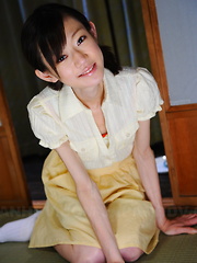 Young servant Aoba Itou poses in her lingerie - Erotic and nude pussy pics at GirlSoftcore.com