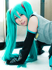 Sexy cosplay babe Miku Oguri - Erotic and nude pussy pics at GirlSoftcore.com