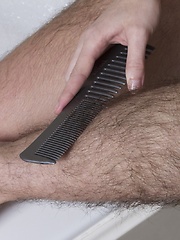 Sexy bath time with very hairy Harley - Erotic and nude pussy pics at GirlSoftcore.com