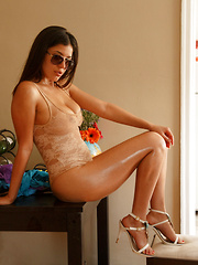 Lizbette Huerta Room And Board I - Erotic and nude pussy pics at GirlSoftcore.com