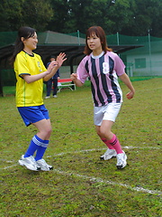 Horny Japanese naked girls playing soccer - Erotic and nude pussy pics at GirlSoftcore.com