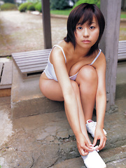 Hitomi Kitamura Asian with big assets loves biking and pictures - Erotic and nude pussy pics at GirlSoftcore.com